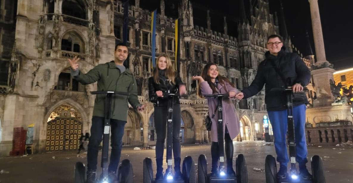 Munich: Guided City Highlights Night Tour by Segway - English Garden Magic: Friedensengel, Chinesischen Turm, and Eisbachsurfer