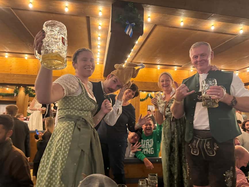 Munich: Oktoberfest Big Beer Tent Evening Table Reservation - The walk to Theresienwiese and the photo stops you may not expect