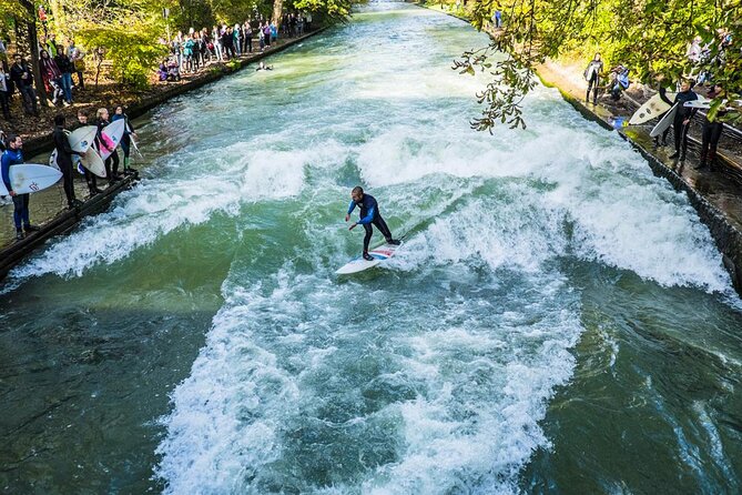Munich: Surf Experience In Munich Eisbach River Wave -Germany - Stop 1: Eisbach Wave Surfing at a Half-Metre Standing Wave