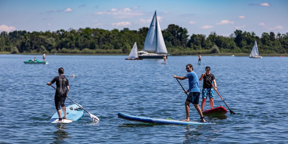 Stand Up Paddling at lake Chiemsee - Barrier-free paddling and a sport that is gentler on the body