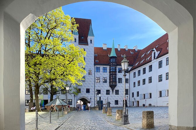 Ten Munich Old town Sights in a Private Express Walking Tour - Marienplatz at Walking Speed: Mary Column and the White Sausage Origin